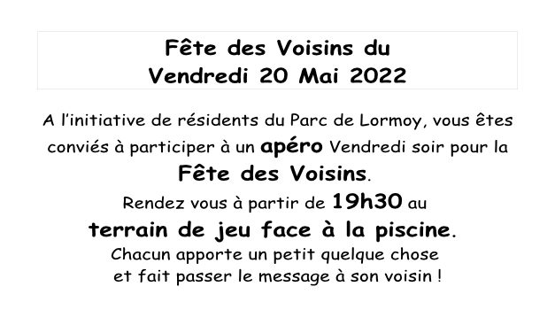 Fête des voisins