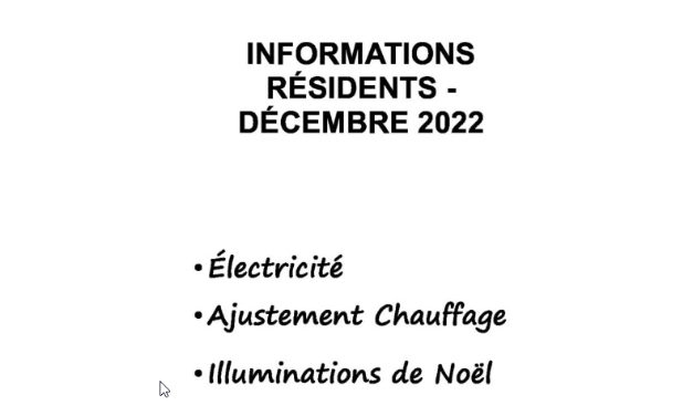 Info résidents décembre 2022